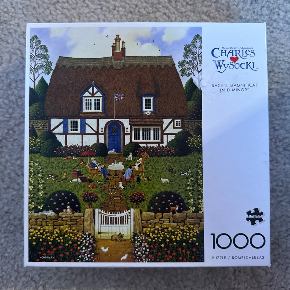 Buffalo Charles Wysocki 1000 Pc Puzzle ‘Bach's Magnificat in D Minor’ w/ Poster